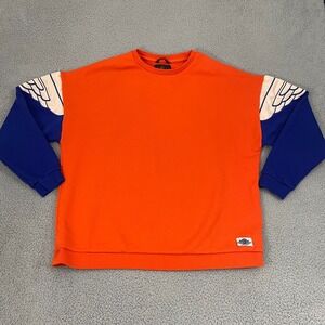 Nike Air Jordan Wings‎ Classic Crew Sweatshirt Men XXL Orange Jumpman Pullover